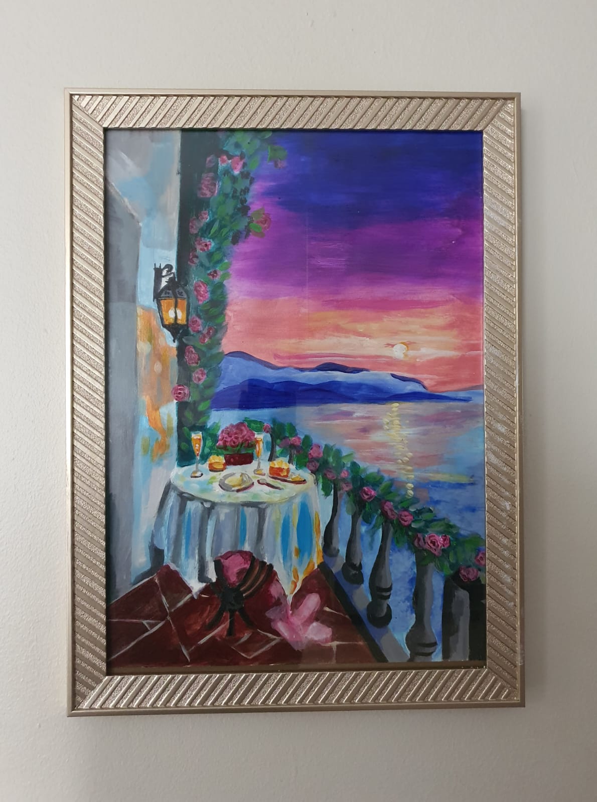 Italian sunset (Framed) (A3)