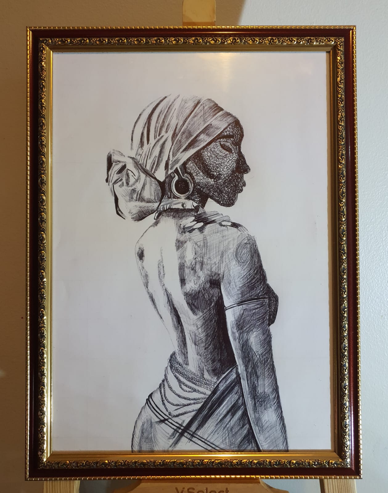 Wrapped in divinity (frame included) (A3)